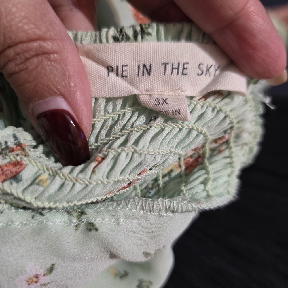 Mint Floral Smocked Maxi Dress - Picture 5 of 5